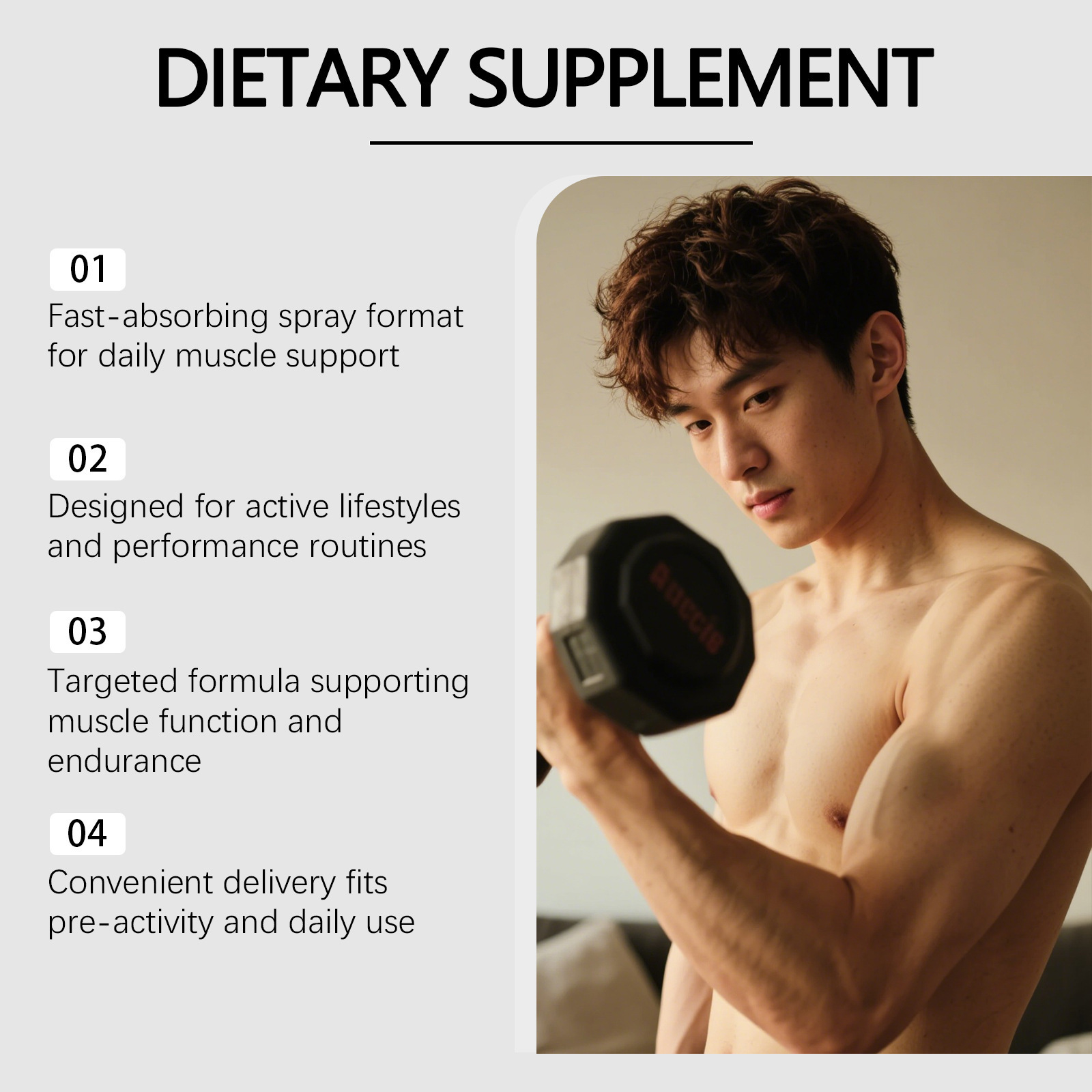 Spray na wzrost mięśni, wzmacn – Nutrition Physical Fitness recenzja i cena