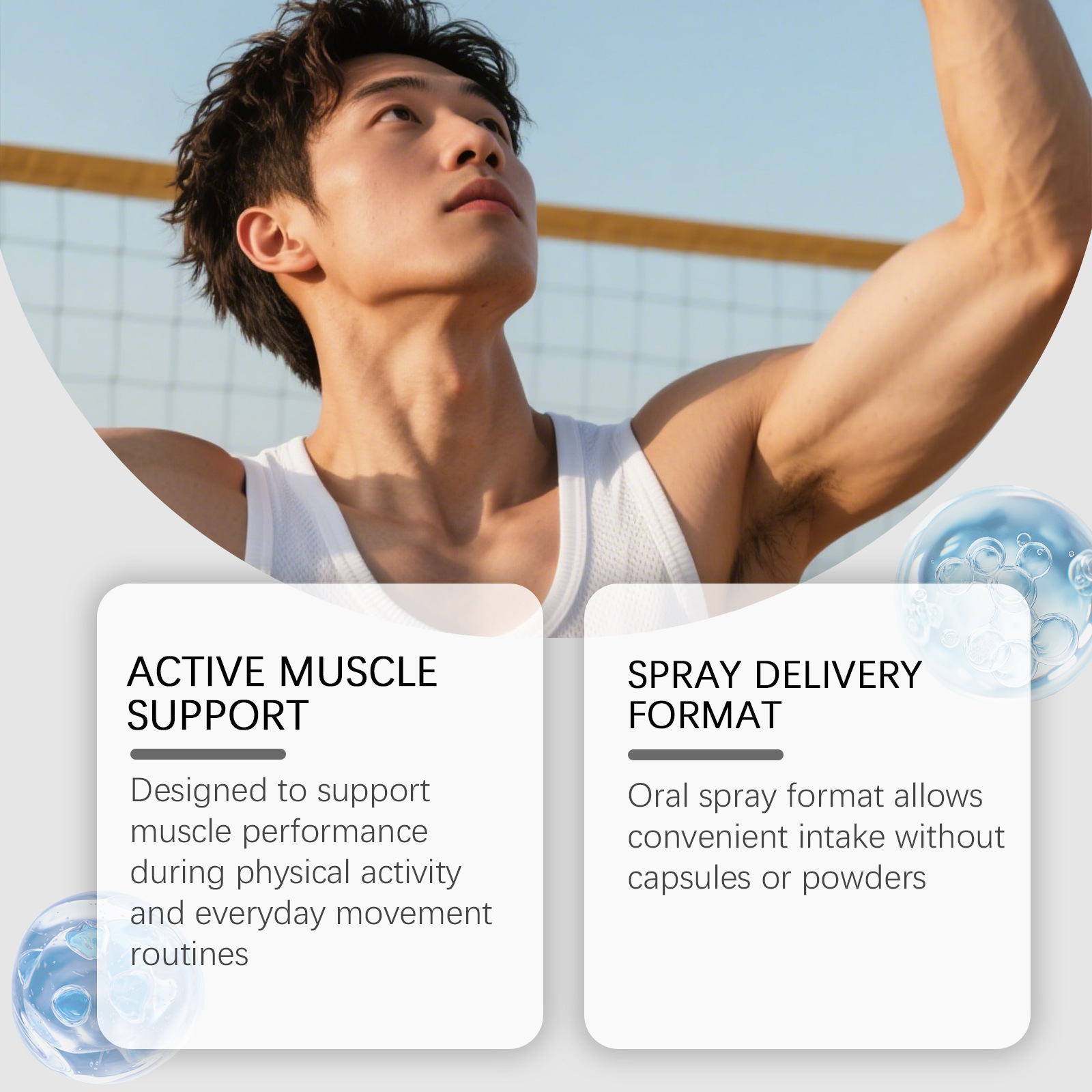 Spray na wzrost mięśni, wzmacn – Nutrition Physical Fitness recenzja i cena