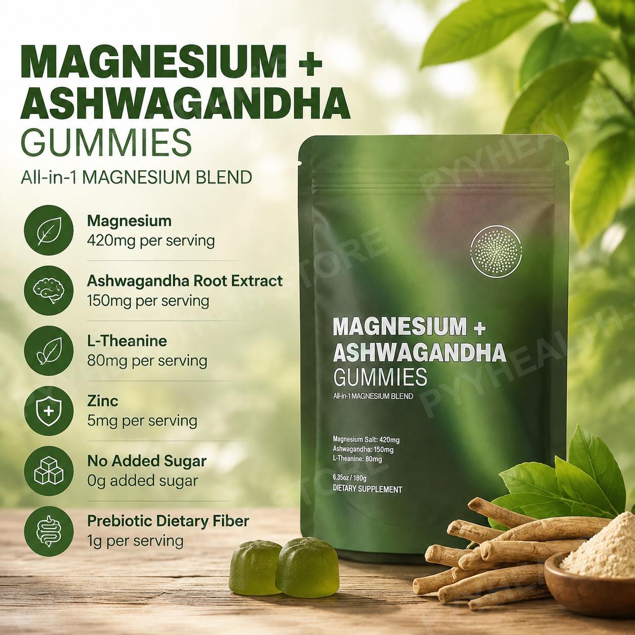 Żelki z magnezem i ashwagandzą – Ashwagandha Extract Root recenzja i cena