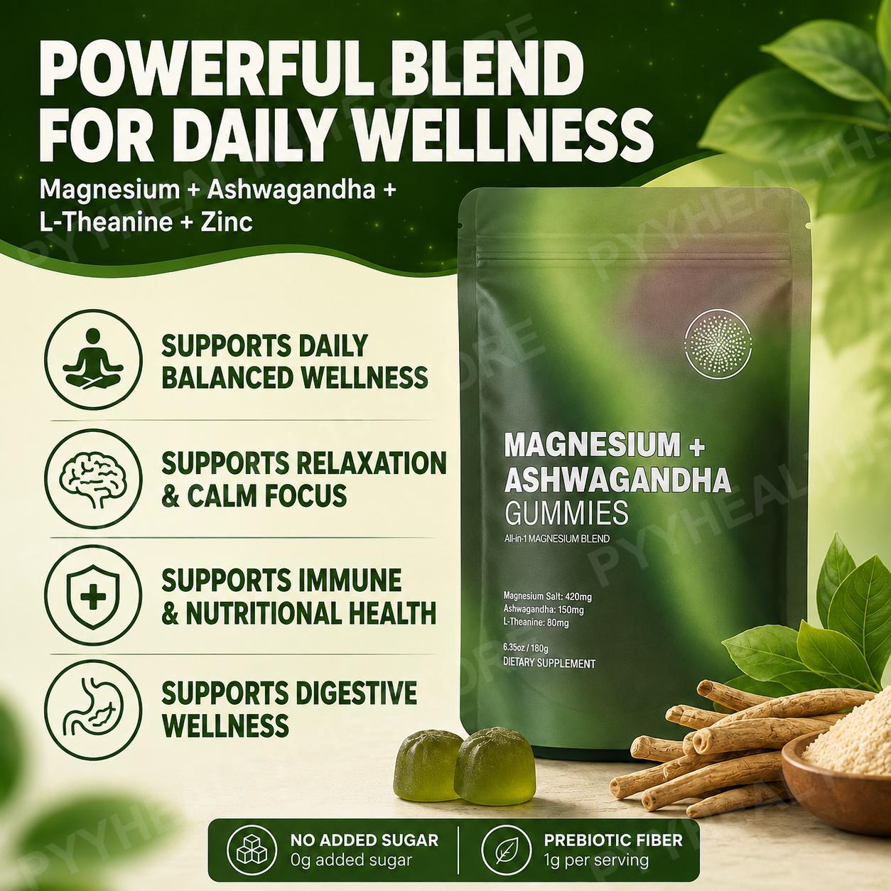 Żelki z magnezem i ashwagandzą – Ashwagandha Extract Root recenzja i cena